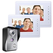 비주얼 인터콤 초인종 7 TFT 컬러 LCD 유선 비디오 도어 전화 시스템 실내 모니터 700TVL 야외 IR 카메라 지원 잠금 해제, 819mkw12