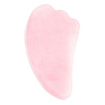 JOVIVI 천연 로즈 쿼츠 스톤 과샤 스크레이핑 마사지 도구 날개 모양 힐링 크리스탈 과샤 보드 페이셜 마, 01 A: 로즈 쿼츠 스톤