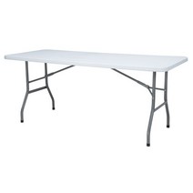 야외 플라스틱 접이식 듀라 테이블 피크닉 행사 가판대 대형 책상 접히는 식탁 4인 6인, 단품