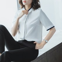 아사면 블라우스 루즈핏 오버핏 빅사이즈 쉬폰 셔츠 여성 반팔 여름 2021 전문 디자인