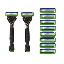 도루코 [정품] PACE 페이스6 6중날 페이스7 7중날 면도기 면도날 기획모음, 1세트, 페이스6 면도기2개 + 면도날10개