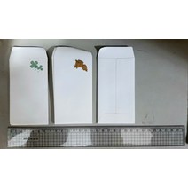 [100개 묶음] 두꺼운재질의 금박메세지봉투 카드봉투 미니봉투, 진달래