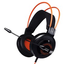 소믹 게이밍 유선헤드셋, Black + Orange, G925