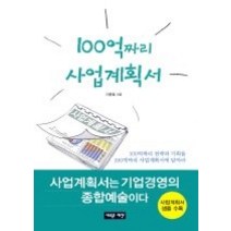 [개똥이네][중고-상] 100억짜리 사업계획서