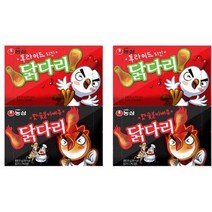 농심 닭다리 후라이드치킨맛 66g x 2p + 핫숯불바베큐 66g x 2p, 5세트