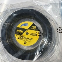 테니스스트링머신 테니스 볼머신기 댐프너 연습기 리턴볼 볼카트 머신기 포구기 TAAN 파워 폴리에스터 하드라인 스트링 TS5600 115mm 라켓 200M 빅 뱅거 1 릴, 4.Black