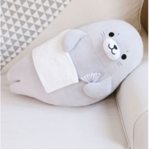 러블리한 물개 물범 쿠션 봉제 인형 해양 동물, 소 22x26x40