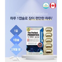 캐나다 유산균 과민성대장증후군 장가스제거 프롤린 장건강 영양제, 60캡슐(2개월) x 2개, 1000개