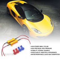 수입차 부품 2x 범용 애드온 50W 6 8 ohm LED 부하 저항 자동차 Led 전구 오류 없음 Canbus 캔슬 디코더 방향 지시등 깜박이, 03 10W 10ohm