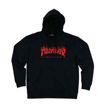 겨울 기모 맨투맨 FS 조류사 일본판 미국판 THRASHER 화염 벨벳 커플 모자 셔츠 왕일박 3069109709