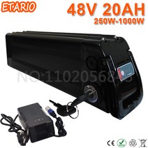 전기자전거 배터리 Silverfish 리튬 48V 22Ah 20Ah 18Ah 15Ah 1000W 리튬 이온 48V 18650 팩, 17.48V21AH750W2A35E