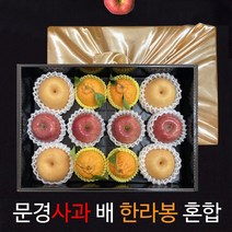 [23년 설]고품격 과일 선물세트 문경사과 선물세트/1월9일 출고/18일 마감, 1box, 12.사과배한라봉 선물세트