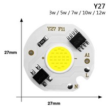 UV랜턴 라이트 레진 젤네일램프 젤램프 UV램프 5pcs 칩 cob led 진짜 힘 3 w 5 7 10 12 y27 전구 220 v ip65 입력 스마트 ic diy 홍수 빛 스포, 3.Y27  5wWHITE