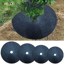 제초매트 부직포 잔디보온덮개 잡초매트 농사용 부직포 방초매트 마늘부직포 크기 나무 뿌리 덮개 링 잡초 장벽 두꺼운 보호대 매트 식물 커버 안티 잔디 원예 패브릭 잡초 방제, 20팩 15cm