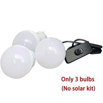 가정용 주택용 태양광 발전 설치 휴대용 충전식 전지 패널 전원 저장 기 시스템 3 전구 램프 조명 홈 에너지 키트, 03 Only 3 bulbs
