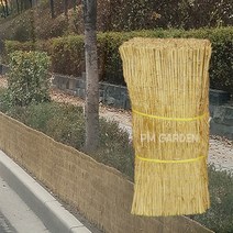 [풀물정원] 잠복소 볏짚 바람막이 방풍막 (90cm) - 월동자재 수목보온 나무보온 가로수 나무 보호