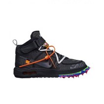 나이키 정품 x 오프화이트 에어포스 1 미드 SP 블랙 Nike x Off-White 에어 Force 1 Mid SP Black