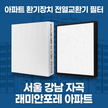 강남 자곡 래미안포레 아파트 환기시스템 전열교환기 필터 H13등급, 10평형, 기본세트(헤파1+프리2)