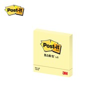 3M 포스트잇 정사각 중간형 654, 옐로우, 1개