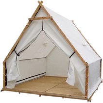 글램핑 감성 장박 대형 면 쉘터 텐트 야외 식당 바베큐장 천막 패밀리 동계 오두막, 업그레이드된 4x4미터(바닥 없음)