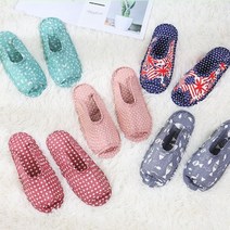 알로하 편안하고 가벼운 면 퀼트 누빔 실내화 슬리퍼 거실화 덧신 어린이집, 앵두, 1개