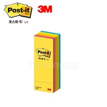 3M 포스트잇 큐브 노트 CT-613 형광 5색 25x76mm 225매 메모지
