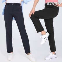 [이지바이] 라인업 여성 여름용 가볍고 시원한 기본 일자핏 밴딩팬츠_~99 빅사이즈 운동복 츄리닝