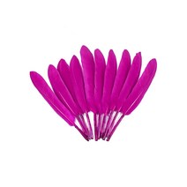 거위깃털 소 약1.5~1.8cm×12~15cm 보라 100개 자연재료 거위털 인디언장식 노리프렌즈 만들기재료