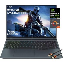 [정품] Lenovo Legion 5 Pro 16인치 게이밍 노트북 WQXGA (2560x1600) 165Hz AMD Ryzen 7-6800H 32GB DDR5 RAM 1TB SS, 32GB RAM | 1TB PCIe SSD