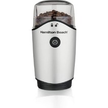 해밀턴 비치 4.5oz 전기 커피 그라인더 스테인리스 스틸 블레이드 실버(80350RV), 기본