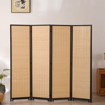 가정용 전통 찻집 카페 오리엔탈 동양 대나무 파티션 가림막 스타일 우드, 150x50cm 3 팬