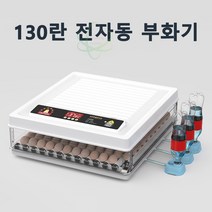 조류 부화기 디지털 병아리 달걀 자동 부화기 6~130란 화이트, 130란