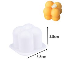 양초 몰드 실리콘 석고 비누 DIY 향초 캔들 만들기 3D 큐브 촛불 금형 비 스틱 거품 아로마 테라피 초콜릿 케이크 공예 선물, [01] A