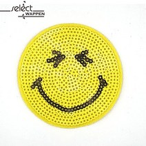 열접착식 와펜 스팽스마일5 221 자수 패치 다림질