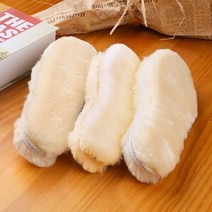 이노스포츠 브라운 양털 보온 신발깔창 방한인솔 22mm양모 230에서275mm까지 10가지사이즈, 브라운/36호230mm