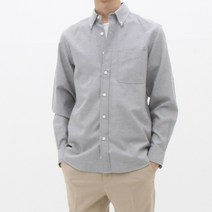 더셔츠스튜디오 루즈핏 면혼방 옥스포드 버튼다운 셔츠