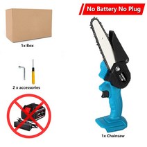 충전식 전기톱 무선 미니 호환 18V 마끼다와 되는 6 인치 가지 바디 배터리 없음, 01 NO battery no plug