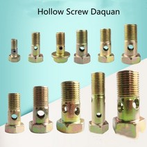 20 pcs m6 m8 m10 m12 m14 m16 m18 중공 나사 디젤 엔진 오일 recyle 리턴 튜브 힌지 유압 오일 볼트 나사, M10X1X26 20PCS