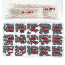 100pcs 안구 인형 액세서리 검은 플라스틱 플러시 안전 눈 장난감 8mm 10mm 12mm DIY 재미 있은 장난감 눈 동물, 150개 black