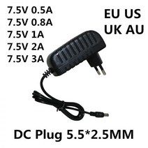 범용 AC 100-240V DC 7.5 V 0.5A 0.8A 1A 2A 3A 스위칭 전원 공급 장치 7.5 V 전압 변환기 전원 어댑터, 미국_7.5 볼트 | 3A