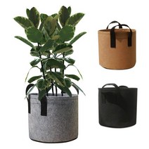 [4개 묶음] 부직포 블루베리 화분 베란다 텃밭 대파 키우기 10갤런 40x30, 2화분10갤런-그레이