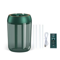 공기 청정기 가정용 미니 차량용 소형 추천 USB 충전식 휴대용 무소음 가습기 1.8L 침실 가정 차량 식물 정, 03 with 2 Pair swabs