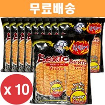 벤토 스파이시 핫징어 72g 6봉 x 10개/해피무/시리얼, 벤토 스파이시 핫징어 72g(6봉)
