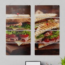 아트박스/꾸밈 nn870-멀티아크릴액자_신선한야채가득수제샌드위