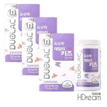 듀오락 데일리 키즈 딸기맛 어린이 프로바이오틱스 유산균 3박스 90일분 HD 듀오락유산균, 듀오락 데일리키즈 딸기 60정 3박스 90일분