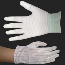케이알글로벌10켤레 제전장갑 정전기 pu 손끝 손가락 탑피트 정전기방지 크린룸 카본사 ESD빠른배송, 카본사_XS