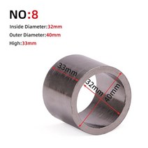 범용 32mm 38mm 45mm 50mm o-ring 오토바이 배기 머플러 파이프 이스케이프 링크 파이프 석면 가스켓 for motocross atv honda, 8번