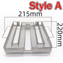 연기먹는그릴 냄새안나는 미니 흡입 고기 그릴바베큐 연기 상자 차가운 연기 발생기 스테인레스 스틸 그, 01 Style A_02 2PCS