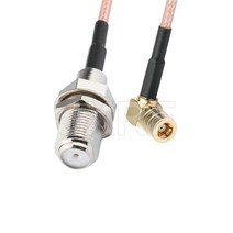 케이블 F 암-SMA SMB MCX MMCX 수 어댑터 피그 테일 RG316 확장 동축 점퍼, 06 F F to SMB FRA_02 15CM