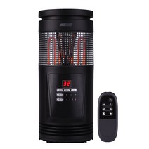 히팅맘360 전기온풍기, HT1368, 블랙